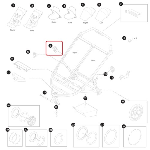 Thule cable rubber tie for - cable,