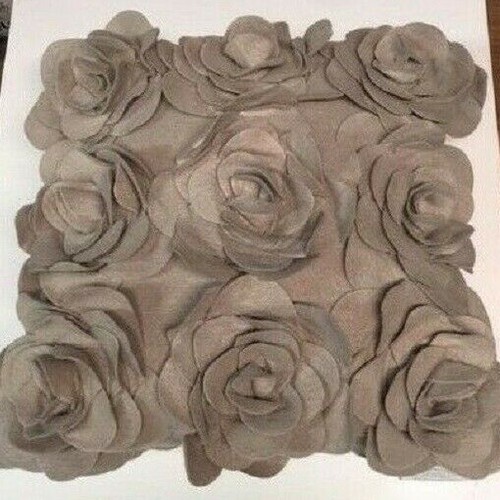 Roses light brown felt - roses,