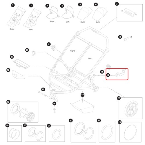 Thule fold lock folding anchor - thule,