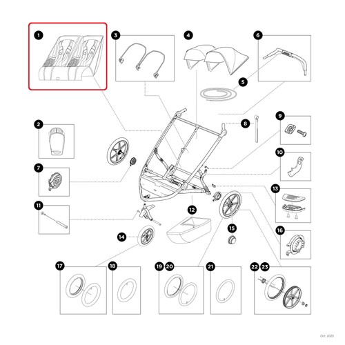 Thule seat double - thule,