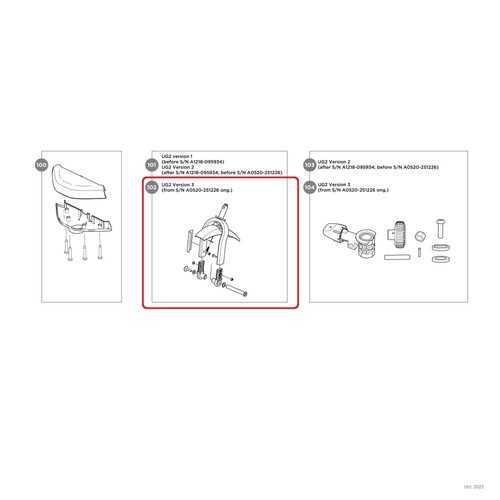 Thule front fork - front, caster