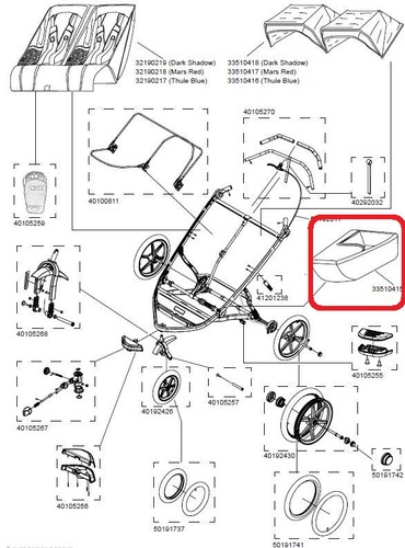Thule cargo tray double dark - double,