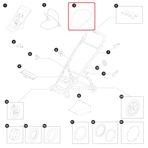 Thule sunshade single - thule,