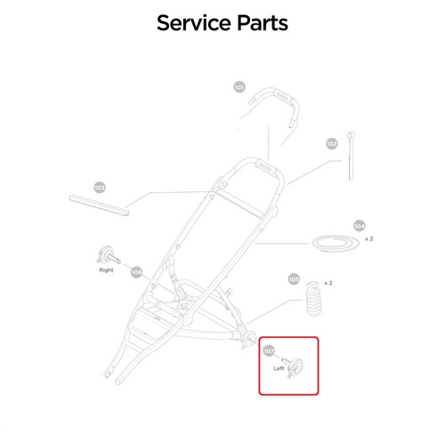 Thule rear band - rear, brake