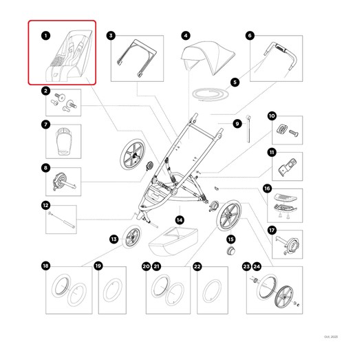Thule seat single - seat,