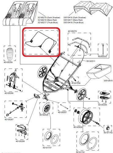 Thule sunshade frame - frame, single