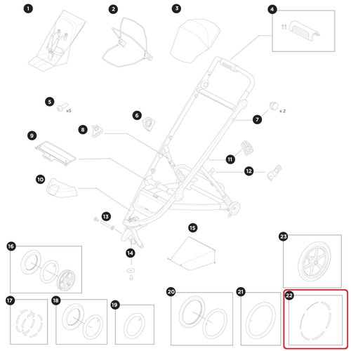 Thule reflector sticker decal - reflector,