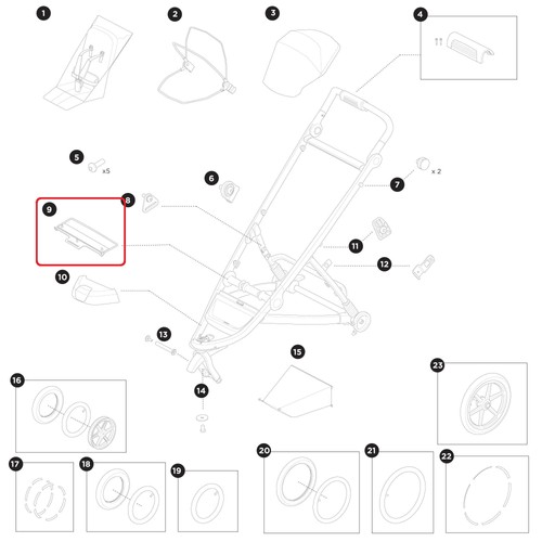 Thule leg rest - thule, für