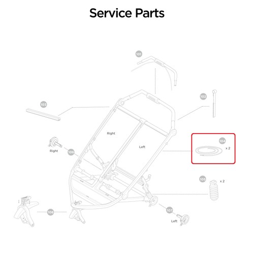 Thule handle brake cable wire