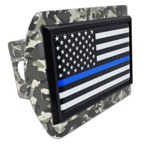 Police flag urban camo metal - camo,