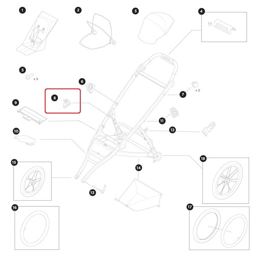 Thule clip attachment for - attachment,