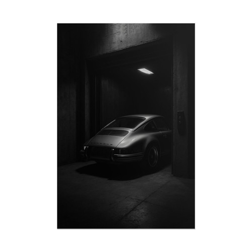 Porsche 911 poster dark - porsche,