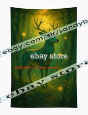 Enchanted Stag Art Tapestry