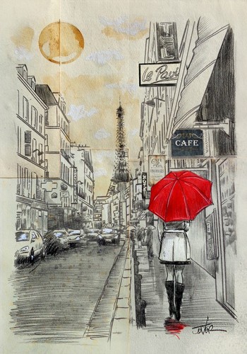 Paris again urban scene - paris,