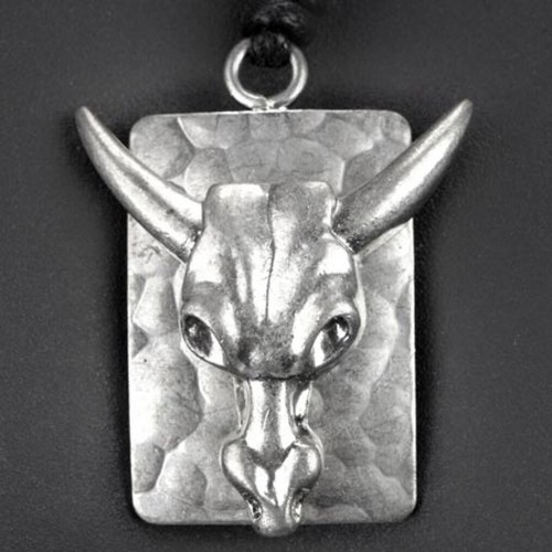 Pendant bison skull buffalo - pendant,