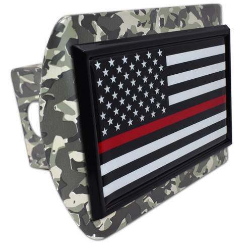 Firefighter flag emblem - us,